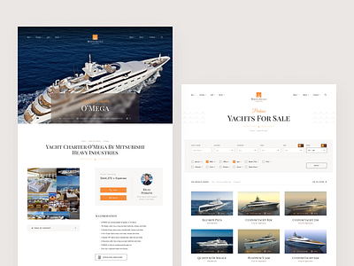 Yacht Page Design animation design figma graphic design illustration inspiration ui ux webdesign white