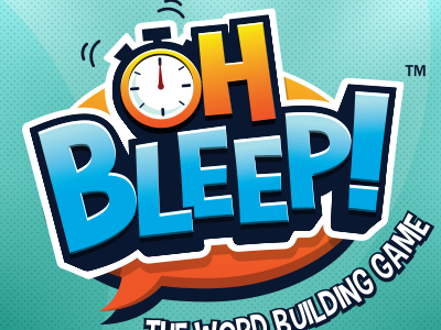 Oh Bleep Game Title 3d title board game boardgame fun logo game logo game title load title design