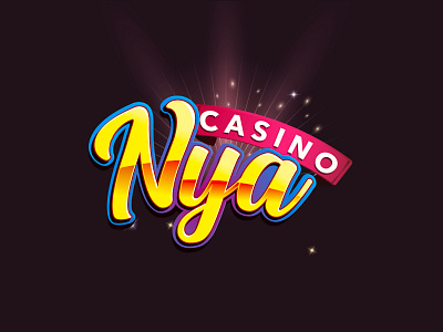 Nya Casino 3d logo 3d title casino casino games casino title game logo game title slots title design