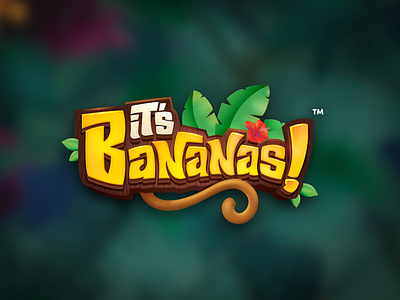 It's Bananas 3d title boardgame boardgames cartoon logo game branding game logo game title game title design kids logo title design