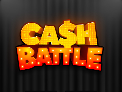 Cash Battle 3d title board game boardgame boardgames game game branding game logo title design
