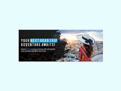 Your Next Road Trip Adventure Awaits Banner Design adventure banner banner bazaar bannerbazaar creative banner design google ad banner social media banner tour trip vacation