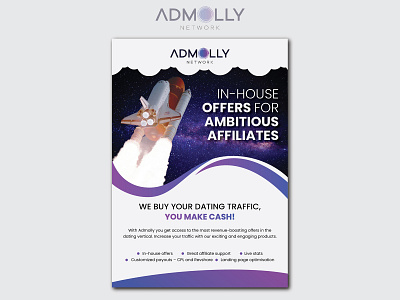 Admolly Network Banner Design banner banner bazaar bannerbazaar concept creative creative banner design google ad banner illustration logo network offer social media banner