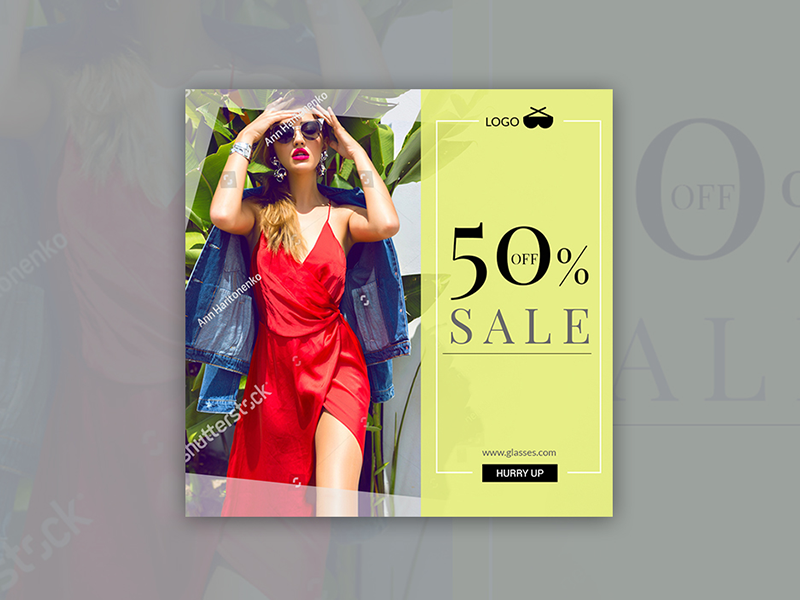 Glasses Sale Banner Design By Banner Bazaar On Dribbble