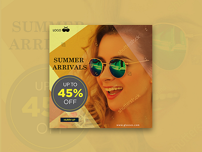 Summer arrivals - banner design. banner small banner small creative banner creative banner glasses glasses google ad banner google ad banner instagram banner instagram banner linked banner linked banner sale sale social media banner social media banner