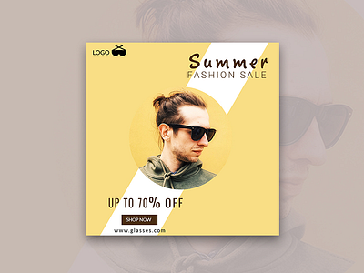 Summer fashion sale - banner design banner banner small cover creative banner fashion google ad banner instagram banner linked banner sale social media banner summer