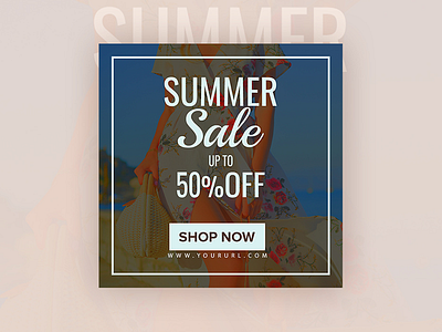 Summer sale - banner design banner banner small creative banner google ad banner instagram banner linked banner sale social media banner summer