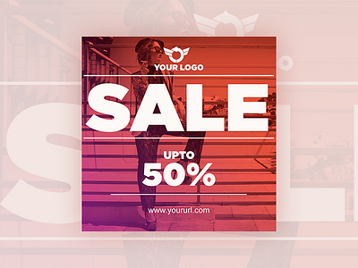 50% off sale - banner design