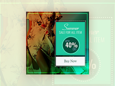 Summer sale for all item - banner design