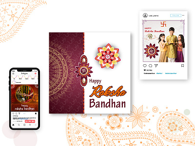 Happy Raksha Bandhan - Banner Design
