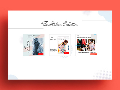 The Italian Collection Banner Design banner banner bazaar banner design banner small bannerbazaar cover creative banner design google ad banner sale social media banner