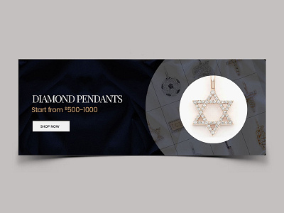 Diamond Pendants banner banner bazaar banner design banner small bannerbazaar cover creative banner design diamond google ad banner pendants sale social media banner