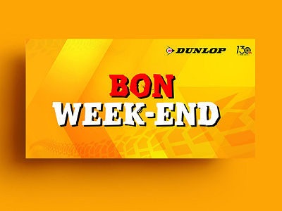Bon Week-End Banner Design