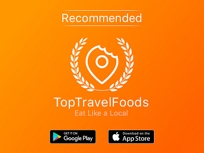 Top Travel Foods Banner Design