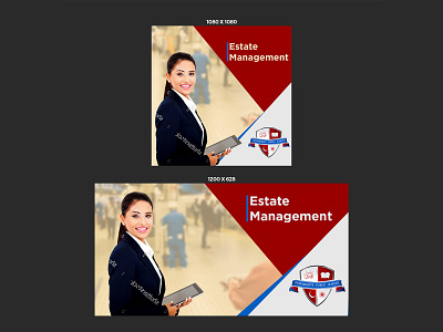 Estate Management Banner Design banner banner bazaar banner design banner small bannerbazaar bannersmall cover creative banner creatve bannner design google ad banner instagram banner instagrm banner linked banner sale social media banner