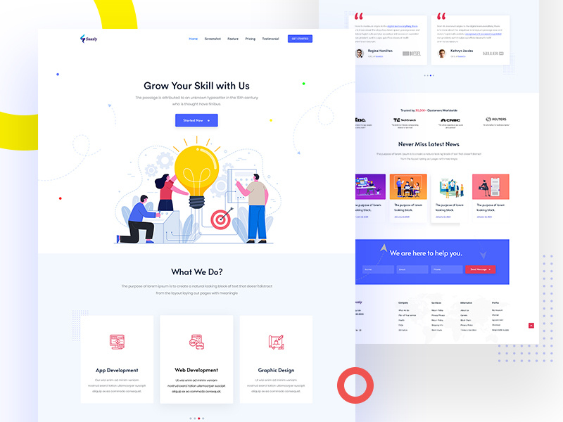 Sassly Digital Agency Landing Page by MD Rony Howladar ⭐ on Dribbble