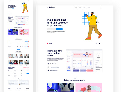 Landing Page KIT agency app design app landing app landing template business clean creative design marketing minimal ui uidesign uikit