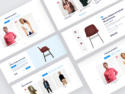 E-Commerce UI KIT agency app landing business clean creative design ecommerce editorial marketing minimal ui uikit