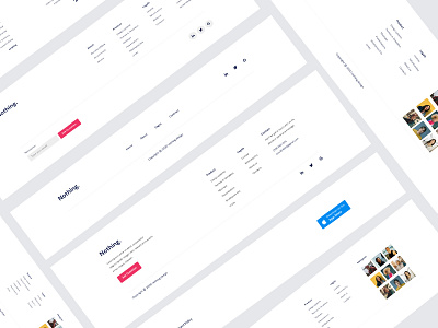 Footer UI KIT agency app landing business clean creative design marketing minimal ui ui design uikit