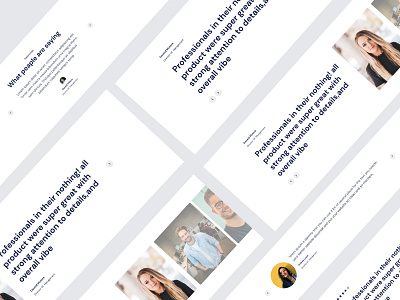 Testimonials UI KIT agency app design app landing business clean creative design marketing minimal ui uikit