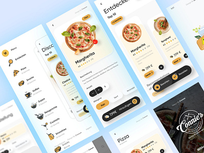 Restaurant App Screen agency app app design app landing business clean creative design designer marketing minimal ui