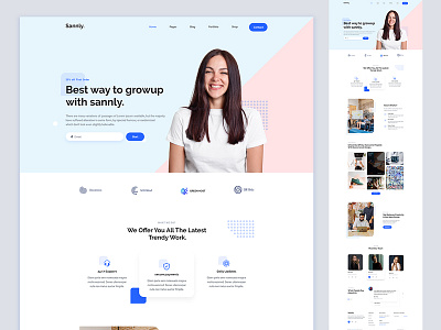 Sannly - Corporate Agency Landing page