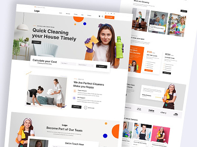 Cleaning Web Template In Figma/sketch agency bootstrap business corporate digital agency digital marketing html multipage multipurpose one page particles unique