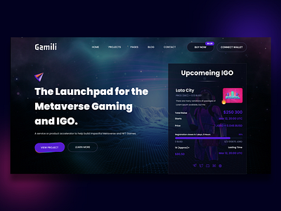 Gamili - Metaverse Gaming Launchpad Web 3.0