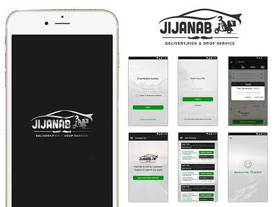 JiJanab Mobile App delivery jijanab pick and drop services