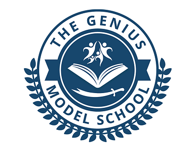 Genius model School design logo