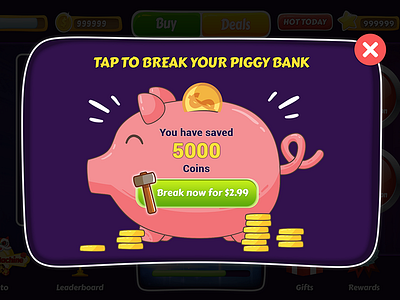 Piggy Break Popup - Sloto Game