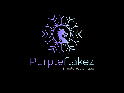 Purpleflakez - logo Design logo