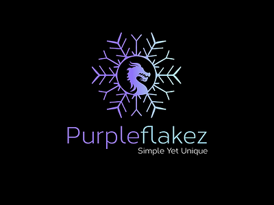 Purpleflakez - logo Design