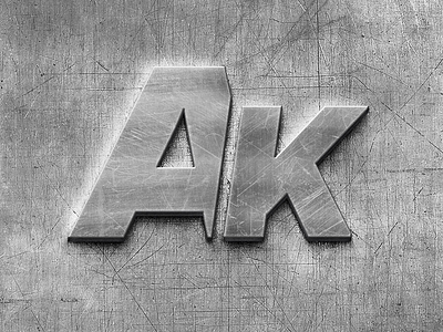 Ak akgraphics logo mockup