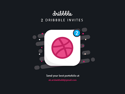 2 Dribbble Invitations