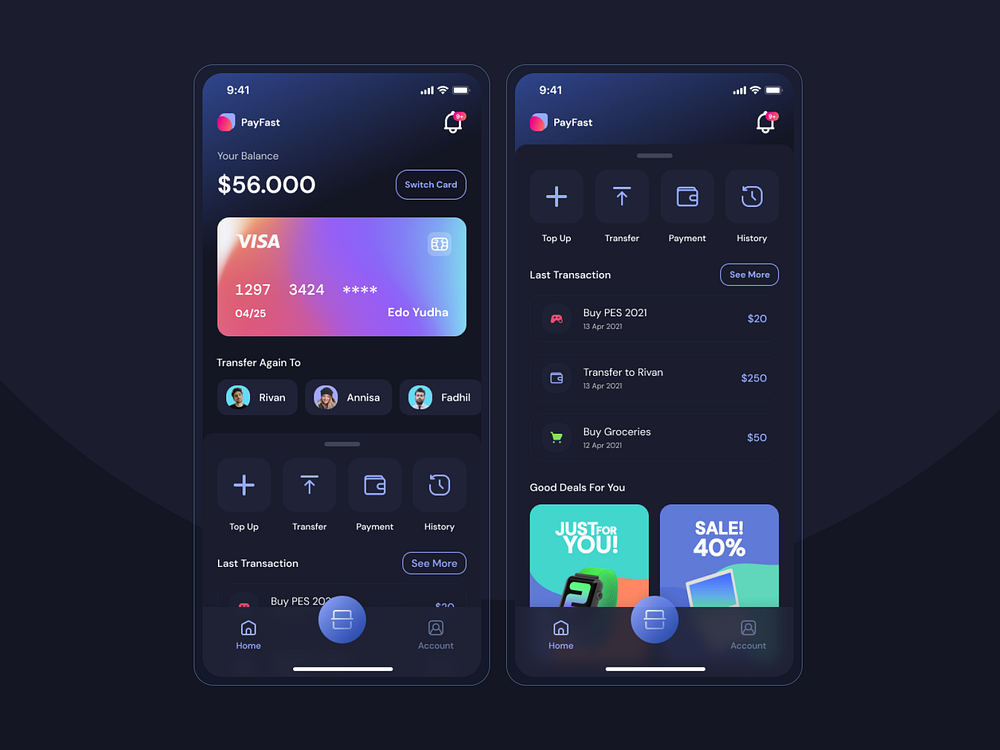 Digital Payment App UI designs, themes, templates and downloadable ...