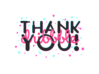 Thankyou Dribbble design font photoshop typography ui uiux ux