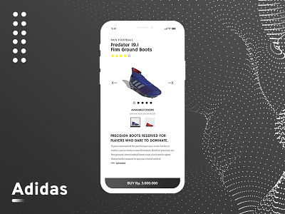 Adidas adidas adidas originals app app design black branding design football football app football club football designs gray mobile mobile app design photoshop ui ui ux uiux ux