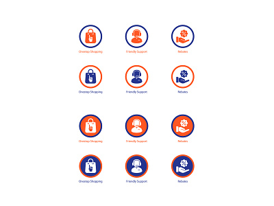 Shopping Icon Design app branding design graphic icon icons mark set