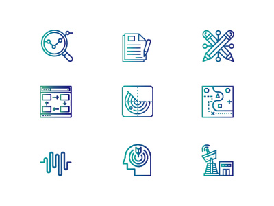 Asset Icon Set abstract app asset branding design icon icons identity ios letter logo mark pencil set