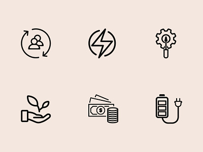 Energy Icons Set