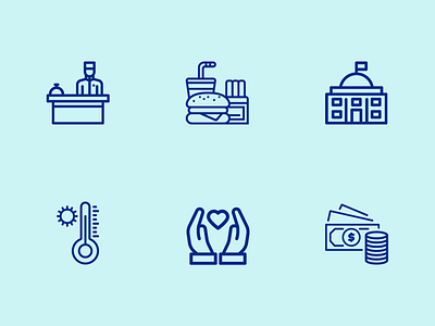 Hospital Icon set abstract app branding design icon icons identity illustration ios mark set ui ux