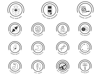 Health Product Icons app app icons branding design health icon icons identity product set typography