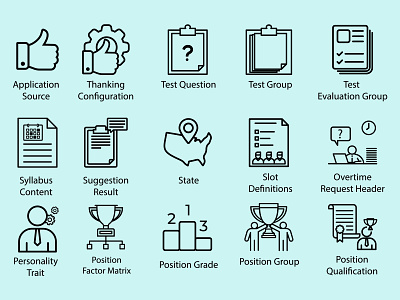 Office App Icon Set app app icons branding design icon icons identity mark set type typography