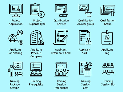 Office Icon Set app app icons design icon icons identity mark set type