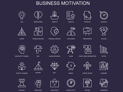 Business Motivation Icons