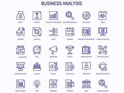 Business Analysis Icon Design