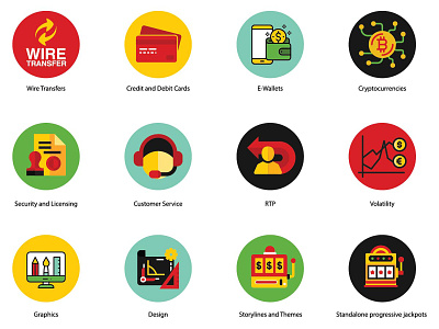 Casino Icon Design app app icons design icon icons identity illustration set typography