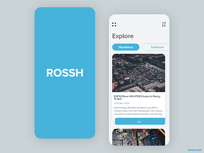 ROSSH app branding design flat interaction design ui ui ux ux
