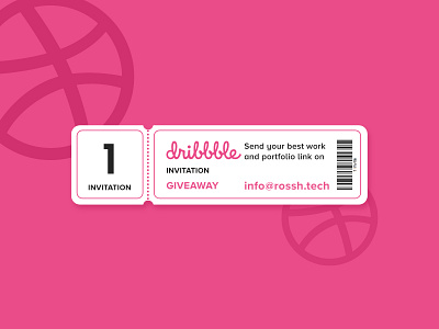 Dribbble Giveaway branding design flat ui ux